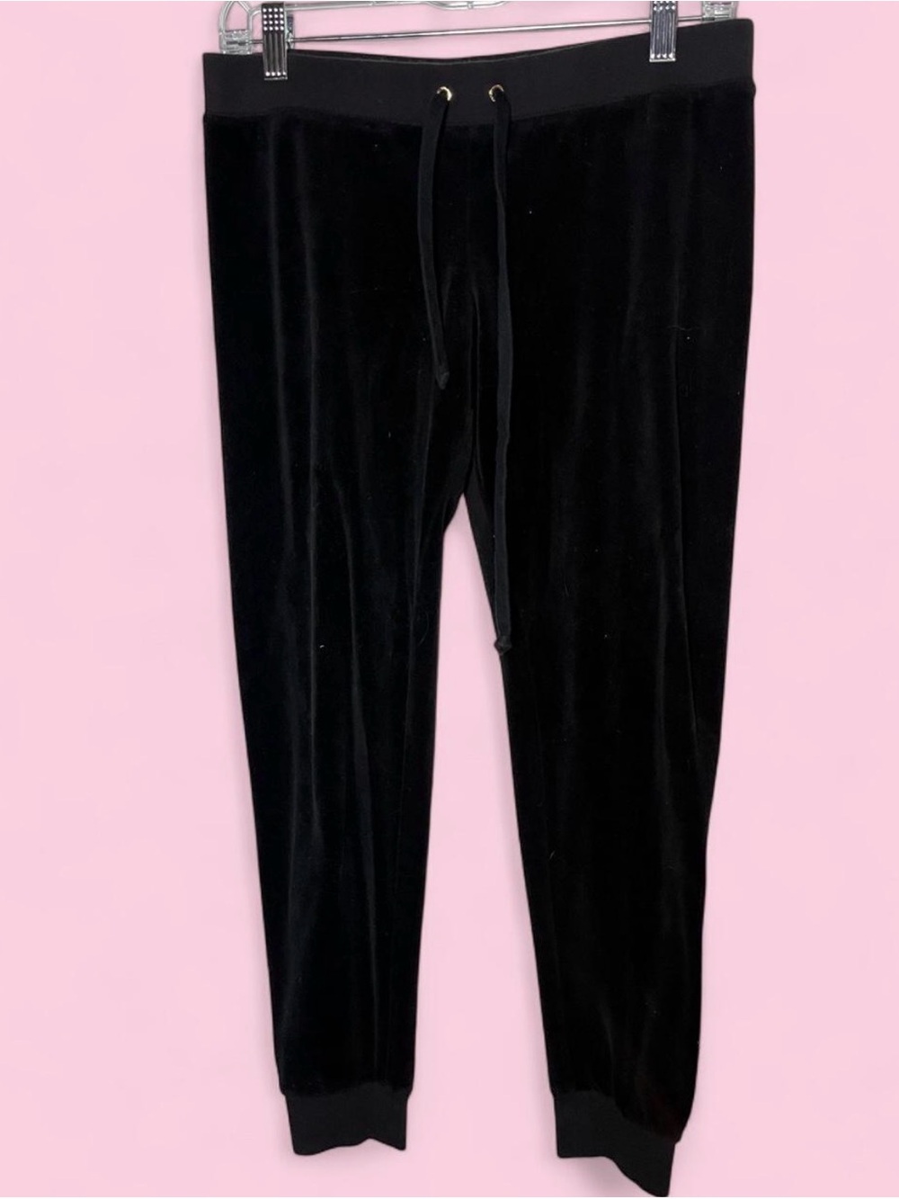 Juicy Couture Black Velvet Joggers